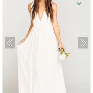 Show Me Your MuMu Ava White Maxi Dress